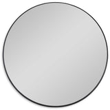 Uttermost Padria Mirror Round Mirror – 122cm – Black