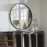Uttermost Padria Mirror Round Mirror – 122cm – Black