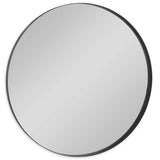 Uttermost Padria Mirror Round Mirror – 122cm – Black