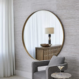 Uttermost Padria Mirror Round Mirror – 152cm – Brass