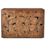 Uttermost Teak Tac Toe Console Table – Caramel