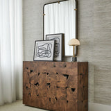 Uttermost Teak Tac Toe Console Table – Caramel