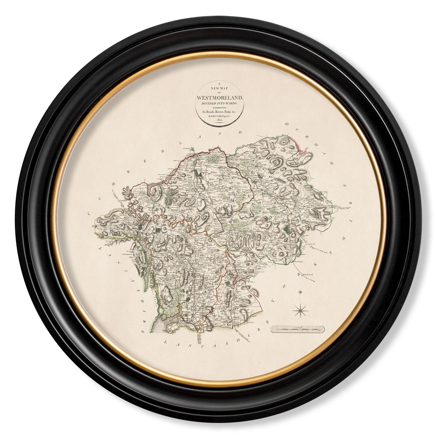 c.1806 County Maps of England - Round