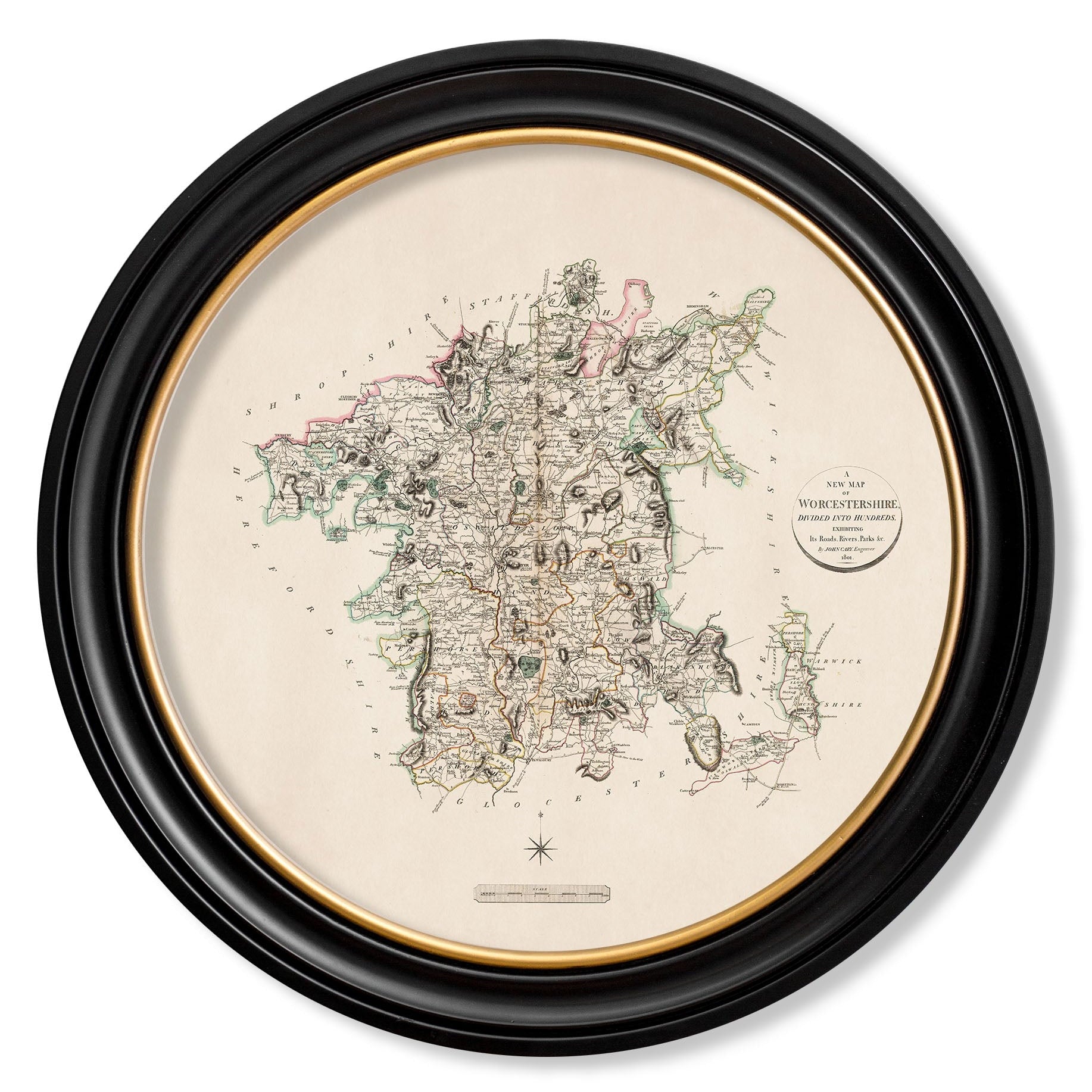 c.1806 County Maps of England - Round