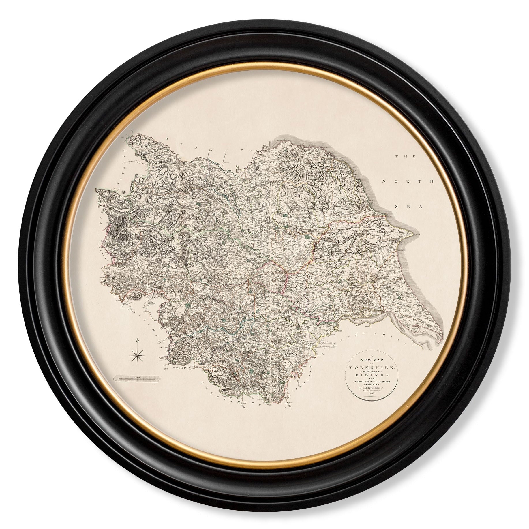 c.1806 County Maps of England - Round