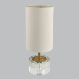 Livingsley Zeke Table Lamp – Antique Brass and Crystal