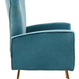 Elodie Accent Chair – Turquoise Velvet