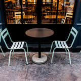 Lyon Beton Donut Circular Bistro Table with Concrete Base