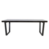 Light & Living Mayen Dining Table with Shiny Black Finish - Medium