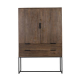 Light & Living Meave Cabinet in Dark Brown Wood