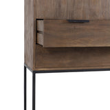 Light & Living Meave Cabinet in Dark Brown Wood