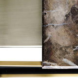 Arris Coffee Table in Brushed Gold – Large