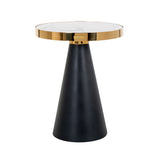 Richmond Interiors Odin End Table with Faux Marble