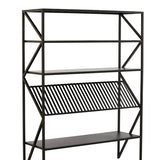 Light & Living Ezra Open Cabinet in Matt Black