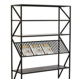 Light & Living Ezra Open Cabinet in Matt Black