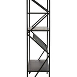 Light & Living Ezra Open Cabinet in Matt Black