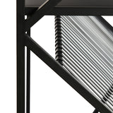 Light & Living Ezra Open Cabinet in Matt Black