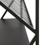 Light & Living Ezra Open Cabinet in Matt Black