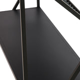 Light & Living Ezra Open Cabinet in Matt Black