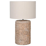 Large Becker Rattan Style Lamp