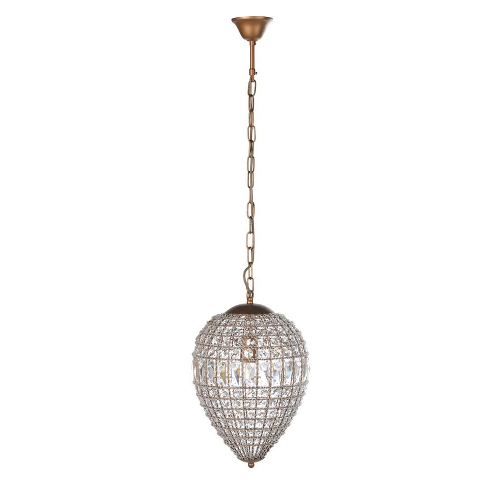 Crystal dome deals ceiling light