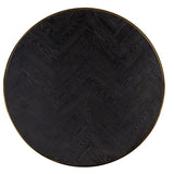 Richmond Interiors Blackbone Oak and Steel Paired Coffee Tables - Gold