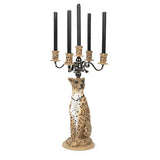 Bold Monkey Proudly Crowned Panther Candle Holder – Spotted