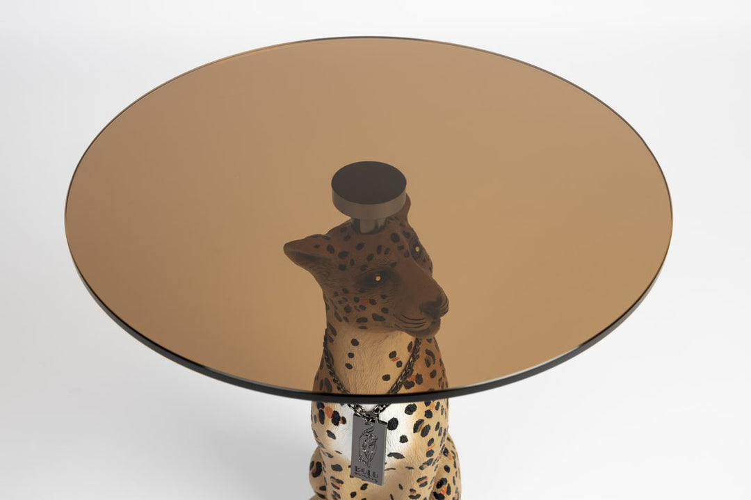 Bold Monkey Proudly Crowned Side Table – Spotted