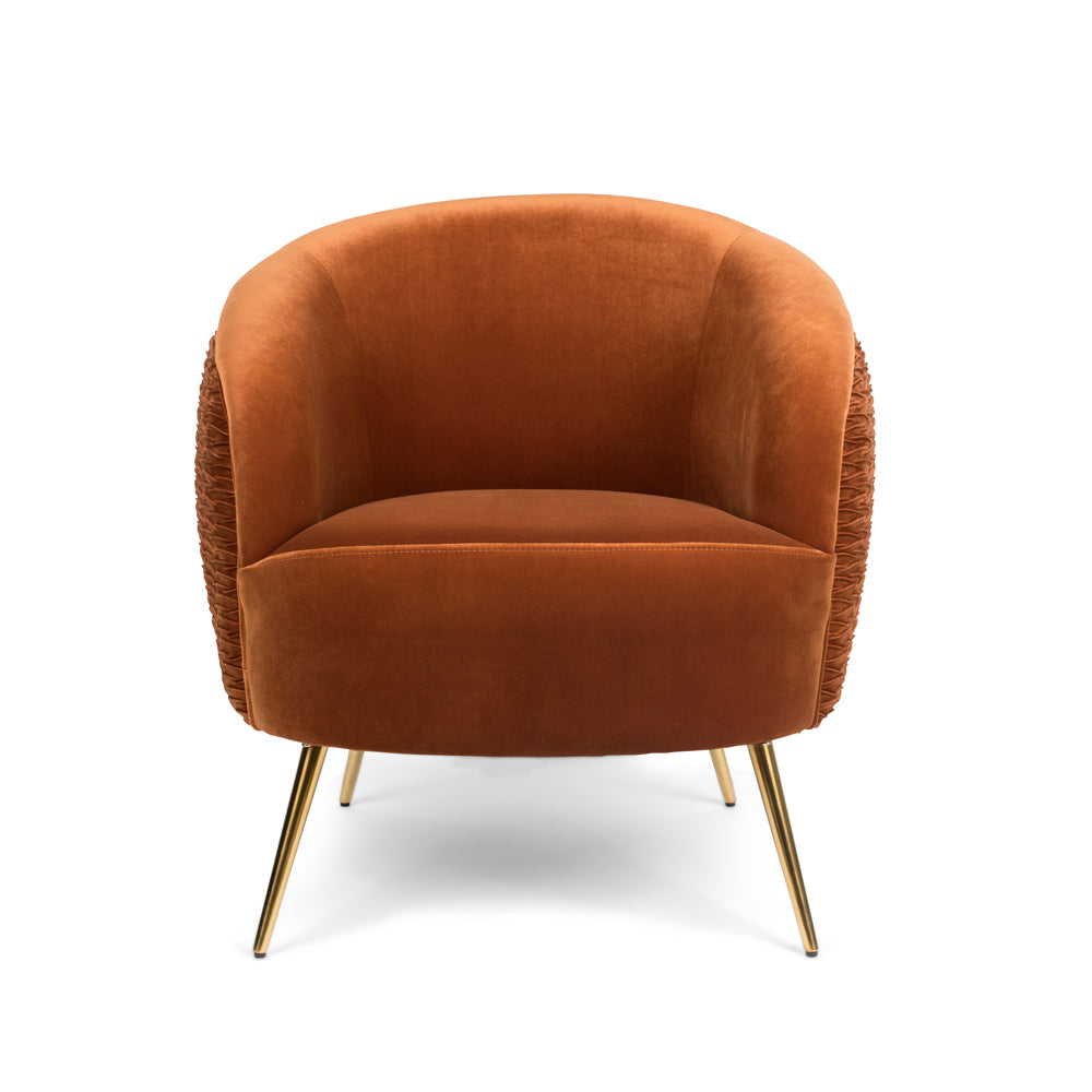 Bold Monkey So Curvy Lounge Chair in Orange