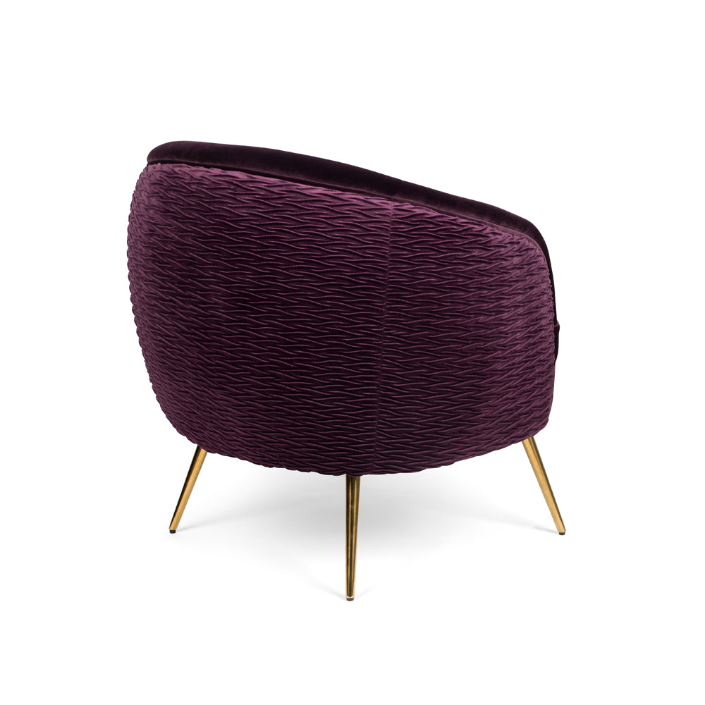 Bold Monkey So Curvy Lounge Chair in Purple