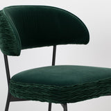 Bold Monkey The Winner Takes it All Dining Chair in Dark Green