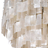 Capiz Heart Chandelier with Natural Shells