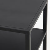 Light & Living Yvana Console Table in Matt Black