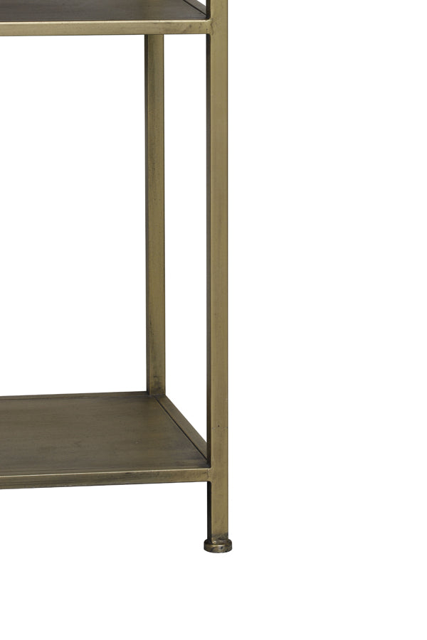 Light & Living Yvana Open Cabinet in Antique Gold
