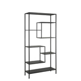 Light & Living Yvana Open Cabinet in Matt Black