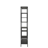 Light & Living Yvana Open Cabinet in Matt Black