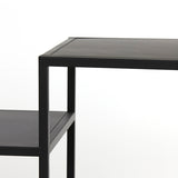 Light & Living Yvana Open Cabinet in Matt Black