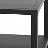 Light & Living Yvana Open Cabinet in Matt Black