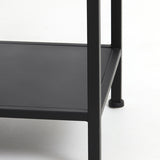 Light & Living Yvana Open Cabinet in Matt Black