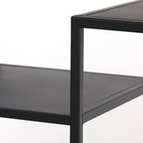 Light & Living Yvana Open Cabinet in Matt Black