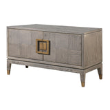 Fernsby Squares Entertainment Unit with Oak and Brass