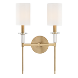 Hudson Valley Lighting Amherst Wall Sconce Dual Light with Steel