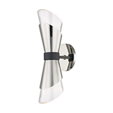 Hudson Valley Lighting Angie Wall Sconce in Warm Steel and Glass