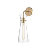 Hudson Valley Lighting Anya Wall Sconce with Aged Brass Finish Steel