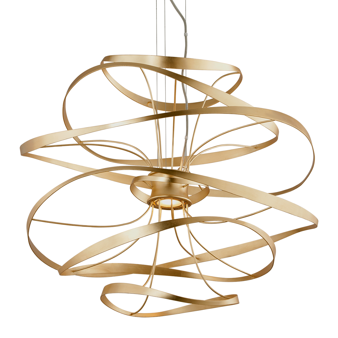 Hudson Valley Lighting Calligraphy Medium Pendant Light in Hand-Crafted Iron