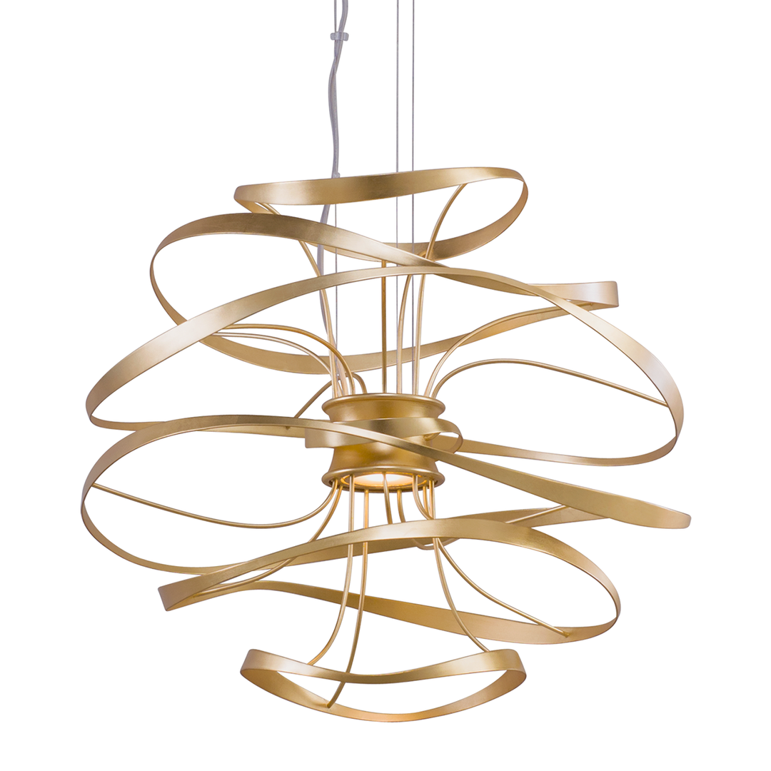 Hudson Valley Lighting Calligraphy Small Pendant Light in Hand-Crafted Iron