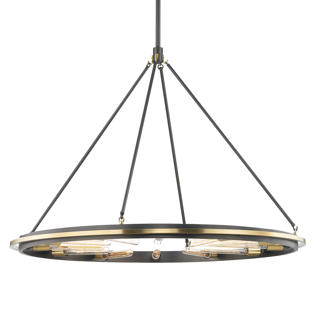 Hudson Valley Lighting Chambers Pendant Light with Steel and Twelve Lights