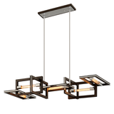 Hudson Valley Lighting Enigma Linear Light with Hand-Worked Iron and 5 Lights