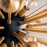 Hudson Valley Lighting Sparta Chandelier in Aged Brass – Small