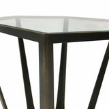Libra Interiors Catalan Bronze Gilded End Table
